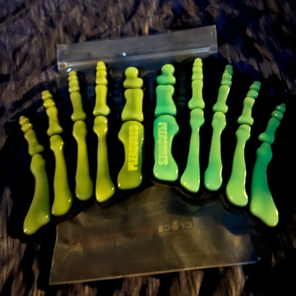 Pleasures Crocs Jibbitz rare hard to find glow in the dark brand new in package